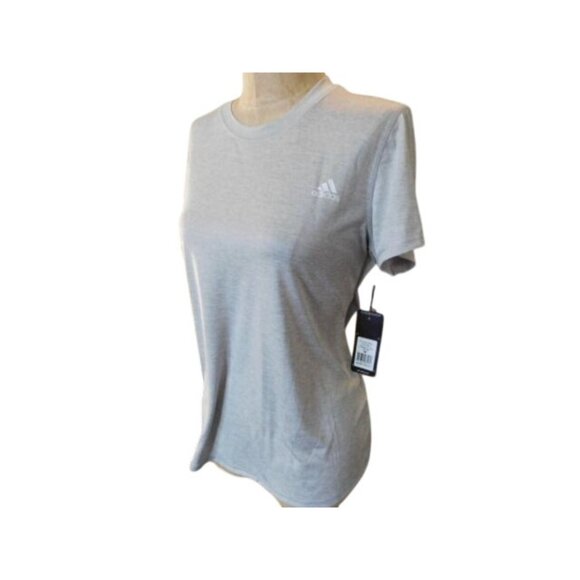 Adidas Size M Medium Golf Cap Sleeve Athletic Activewear Gray Top NWT - Picture 2 of 2